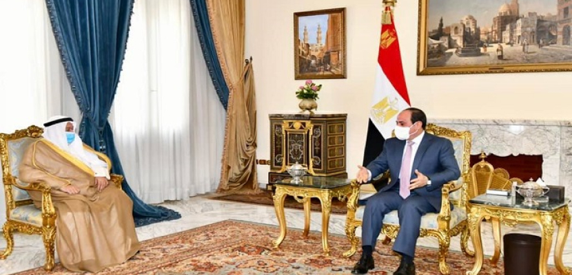 الرئيس السيسي يؤكد دعم مصر الكامل لأمن واستقرار الكويت