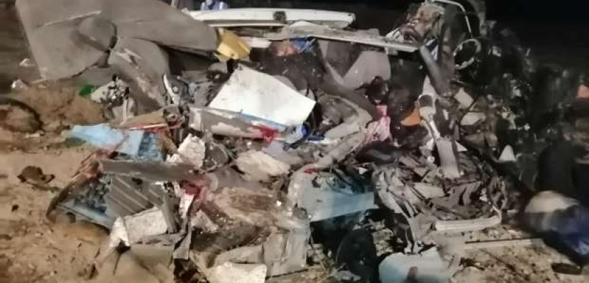 الصحة : 16 وفاة و18 مصابا فى حادث تصادم أتوبيس وميكروباص بمدينة الطور