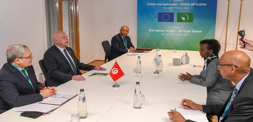 على هامش قمة أوروبا أفريقيا .. الرئيس التونسي: استكملنا كافة التحضيرات الخاصة بتنظيم القمة الفرنكوفونية المقبلة