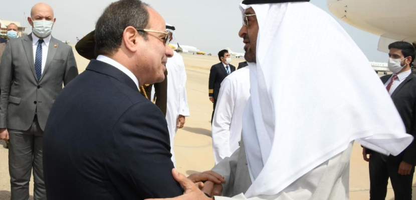 الرئيس السيسي ومحمد بن زايد يبحثان سبل تعزيز التعاون المشترك بين مصر والإمارات
