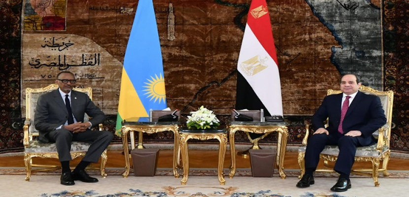 الرئيس السيسي يؤكد حرص مصر على ترسيخ التعاون الاستراتيجي مع رواندا في شتي المجالات