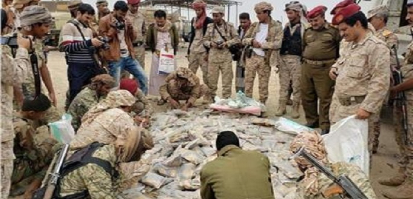 الجيش اليمني يتلف أكثر من ألف طن مخدرات تابعة لميليشيات الحوثي