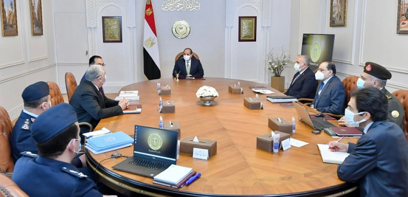 الرئيس السيسي يتابع تطورات الموقف التنفيذي للمشروع القومي للإنتاج الزراعي “مستقبل مصر”