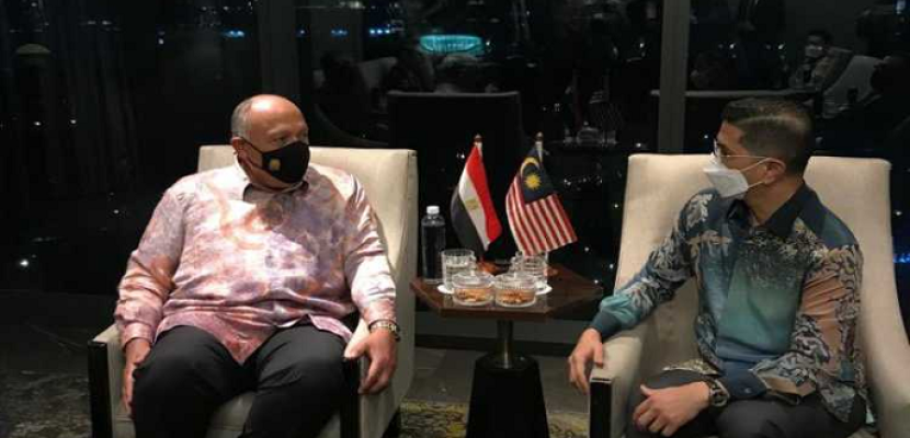 بالصور.. وزير الخارجية يبحث تطوير التعاون الثنائي بين مصر وماليزيا