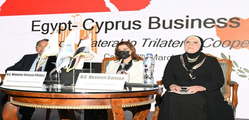 بالصور .. وزيرة التجارة تؤكد أهمية تفعيل الجهود المشتركة المصرية القبرصية لمواجهة التحديات الاقتصادية الحالية