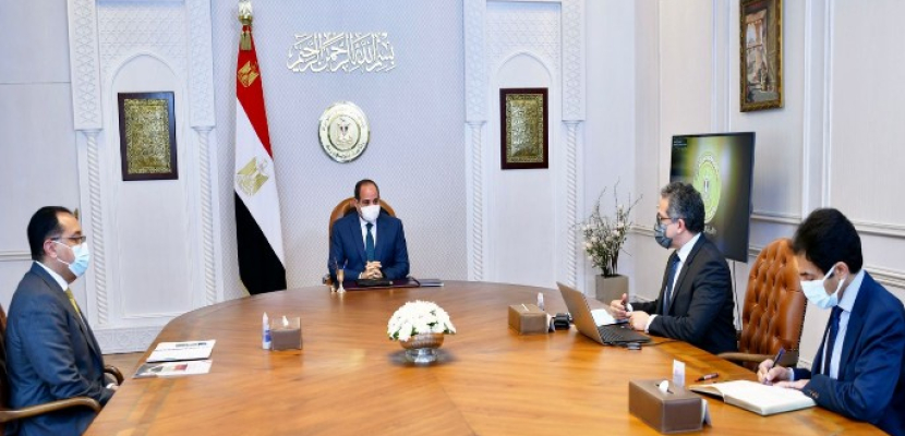الرئيس السيسي يتابع موقف حركة السياحة الوافدة إلى مصر ومقترحات تنفيذها