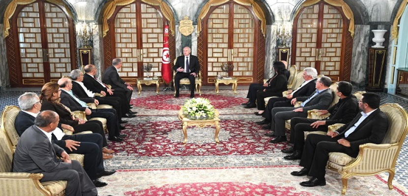 الرئيس التونسي يلتقي أعضاء المكتب التنفيذي للاتحاد العام التونسي للشغل