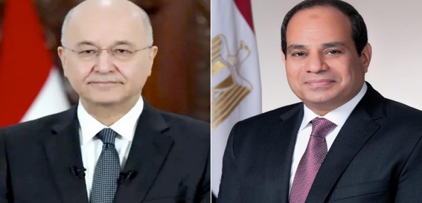 الرئيس السيسي يهنئ نظيره العراقي بعيد الفطر المبارك