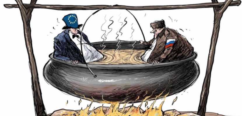 مواجهة مشتعلة بين روسيا والاتحاد الاوروبى بسبب اوكرانيا