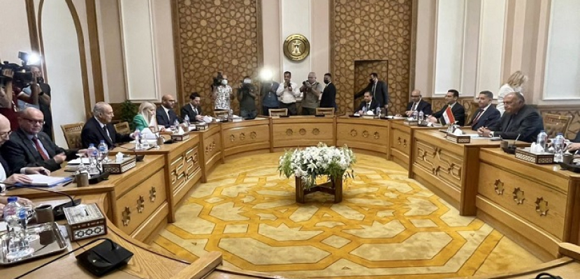 بالصور.. وزير الخارجية يعقد جلسة مباحثات مع نظيره القبرصي