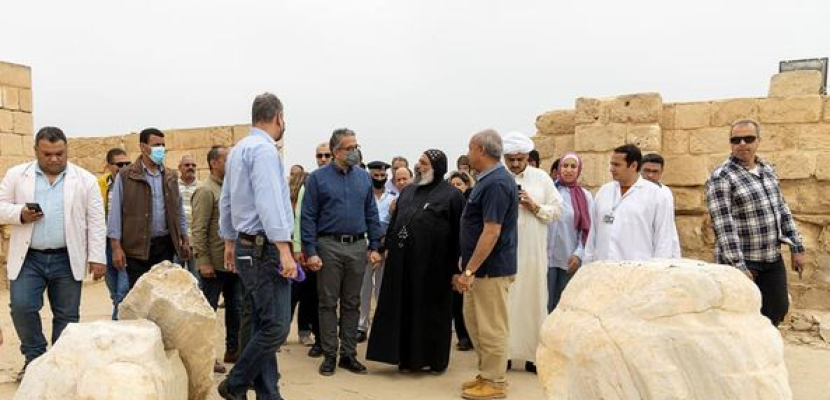 بالصور.. وزير السياحة والآثار يتفقد موقع أبو مينا الأثري بعد مشروع خفض منسوب المياه الجوفية به