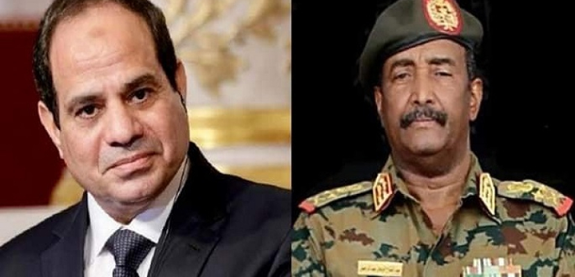الرئيس السيسي يهنئ رئيس مجلس السيادة السوداني بعيد الفطر المبارك