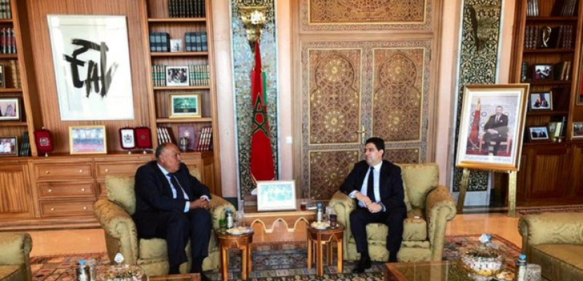 وزير الخارجية يبحث مع نظيره المغربي في الرباط تطوير العلاقات والتطورات الإقليمية والدولية