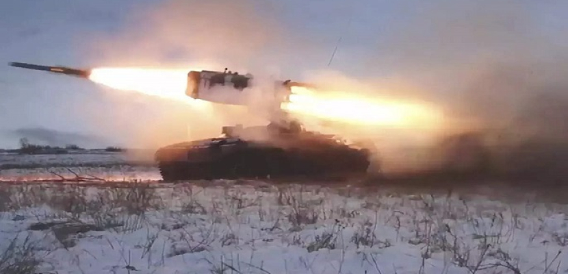 الدفاع الروسية : قصف 123 موقع تمركز للجيش الأوكرانى و6 مواقع للقيادة