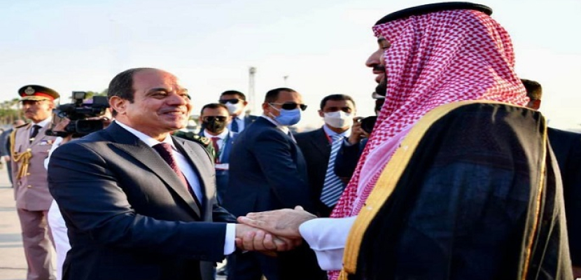 الرئيس السيسي يودع ولي عهد السعودية في ختام زيارته لمصر