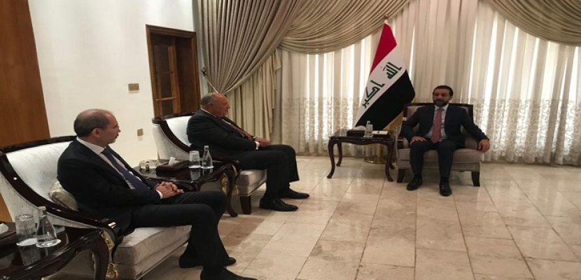 رئيس البرلمان العراقي يبحث مع وزيري خارجية مصر والأردن سبل تطوير العلاقات المشتركة