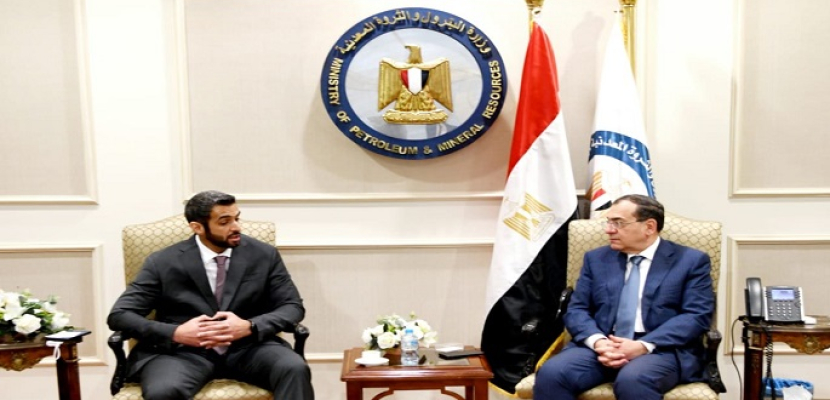 الملا يبحث مع رئيس “مبادلة” الإماراتية فرص زيادة استثمارات الشركة في مصر