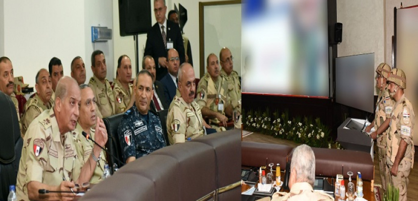 بالفيديو والصور.. وزير الدفاع يشهد المرحلة الرئيسية لمشروع مراكز القيادة الاستراتيجى “أمان-3”