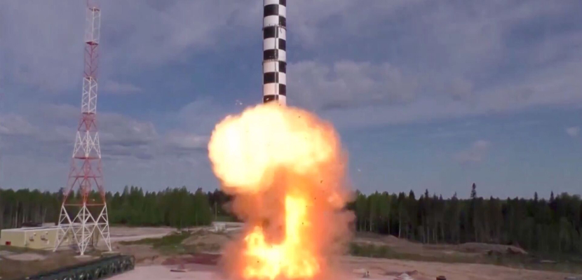 روسيا تختبر مرة أخرى أقوى صاروخ نووي بعيد المدى في العالم