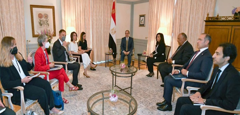 الرئيس السيسي يؤكد حرص مصر على تدعيم الشراكة الاستراتيجية الممتدة مع ألمانيا