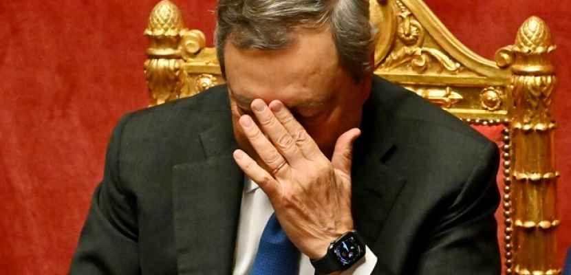 استقالة رئيس الوزراء الإيطالي ماريو دراجي