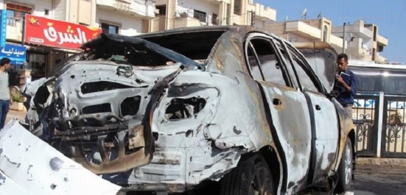 انفجار عبوة ناسفة بسيارة مدنية عند مدخل درعا الشمالي الشرقي