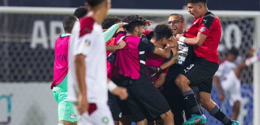مصر تتخطى المغرب وتتأهل لنصف نهائي كأس العرب للشباب
