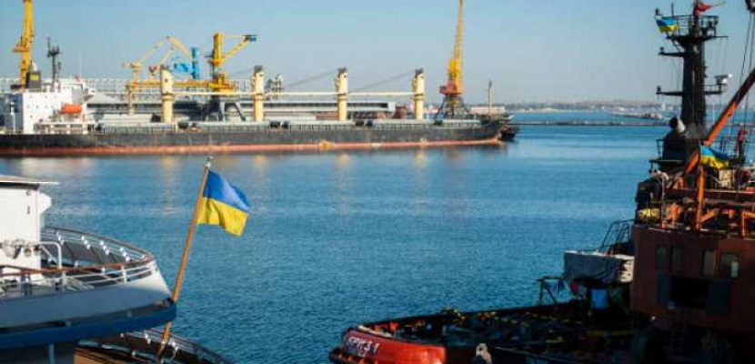 دخول سفينتين إلى ميناء أوديسا الأوكراني لتحميل الزيت والذرة