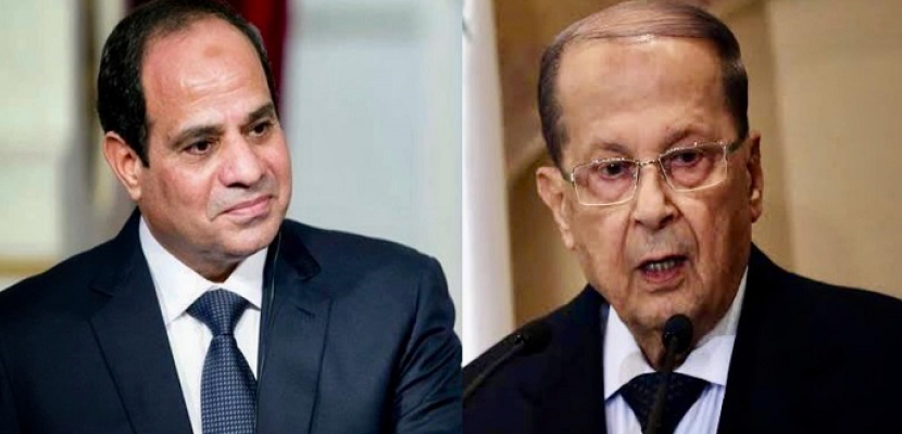 رئيس لبنان يعزي الرئيس السيسي في ضحايا حادث كنيسة المنيرة