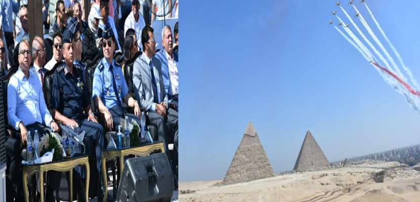 بالصور.. انطلاق فعاليات العرض الجوي «Pyramids Air Show 2022» فوق الأهرامات