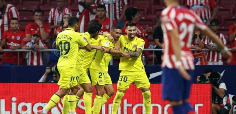 فياريال يفوز على أتليتكو مدريد بثنائية في الدوري الإسباني