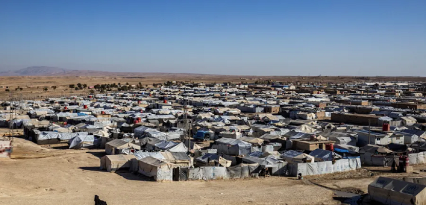 قوات كردية سورية مدعومة من أمريكا تتحرك لوقف العنف في مخيم الهول