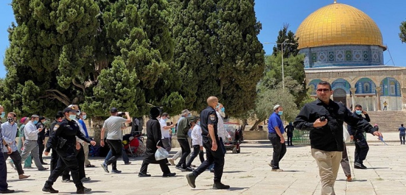عشرات المستوطنين الإسرائيليين يقتحمون باحات المسجد الأقصى المبارك