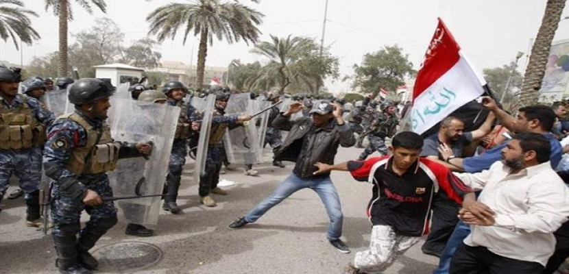 إصابة 133 شخصا جراء الاشتباكات بين المتظاهرين والأجهزة الأمنية في بغداد