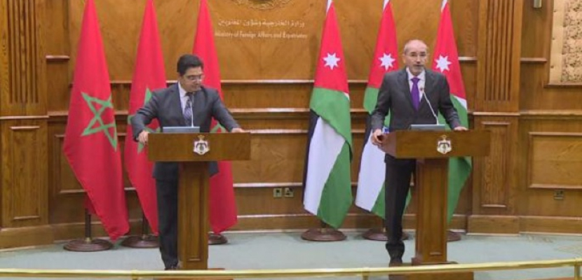 وزيرا خارجية الأردن والمغرب: لا سلام شامل وعادل في المنطقة إلا بحل الدولتين