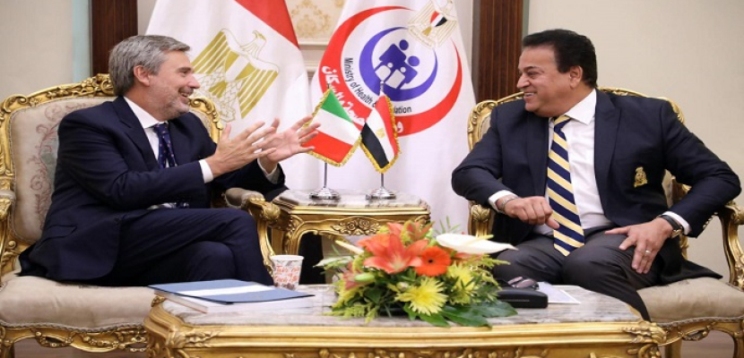 بالصور.. وزير الصحة يستقبل سفير إيطاليا لدى مصر لبحث سبل دعم وتعزيز التعاون بين البلدين