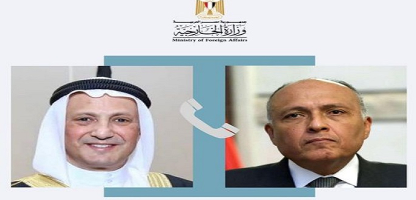 خلال اتصال هاتفي.. وزير الخارجية يهنئ وزير خارجية الكويت الجديد بمنصبه