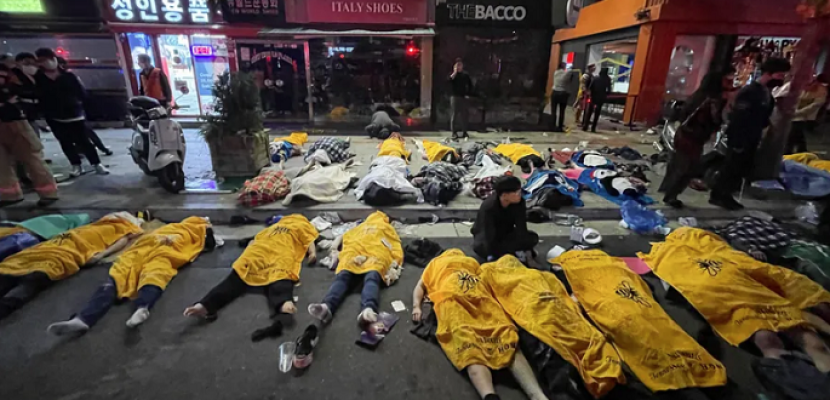 كوريا الجنوبية: 146 قتيلا وإصابة 150 آخرين في تدافع بعيد الهالوين بسول