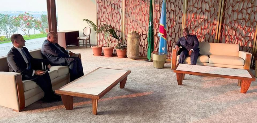 وزير الخارجية يلتقي رئيس جمهورية الكونغو الديمقراطية خلال زيارته إلى العاصمة كينشاسا