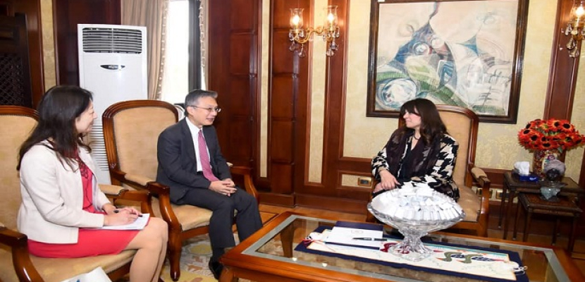بالصور.. وزيرة الهجرة تستقبل سفير اليابان لدى مصر لبحث ملفات التعاون المشترك
