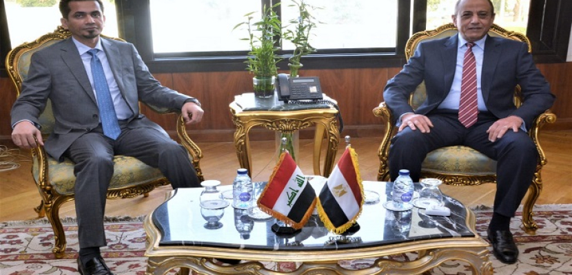 بالصور.. وزير الطيران يستقبل وزير النقل العراقي لتعزيز التعاون فى مجال النقل الجوي