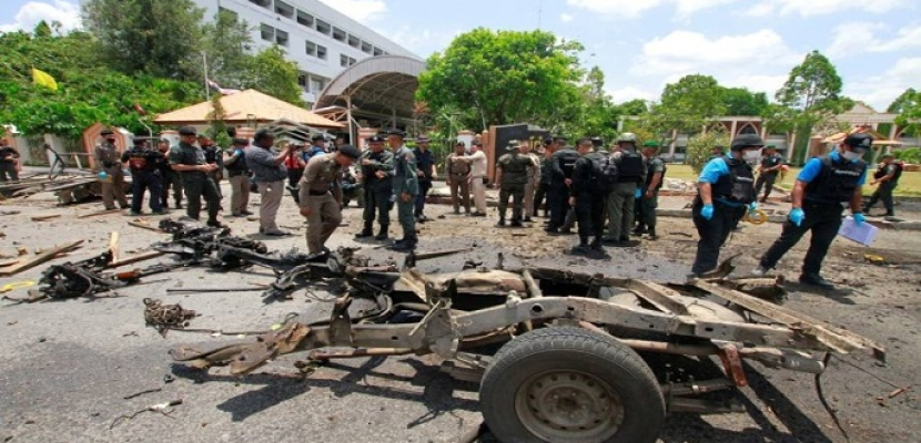 انفجار سيارة مفخخة في تايلاند يودي بحياة ضابط شرطة ويصيب العشرات