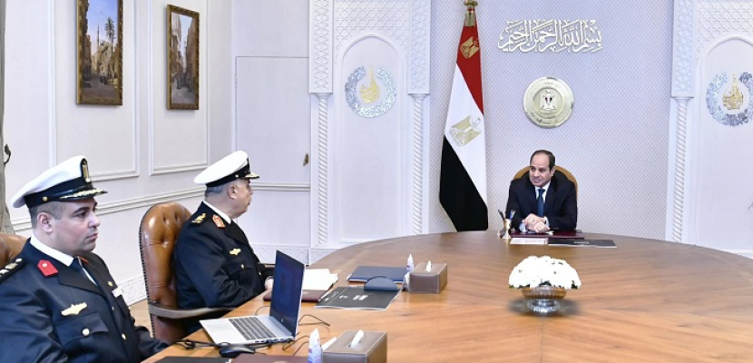 الرئيس السيسي يوجه بمواصلة جهود دعم قطاع تطوير التصنيع العسكري والدفاعي
