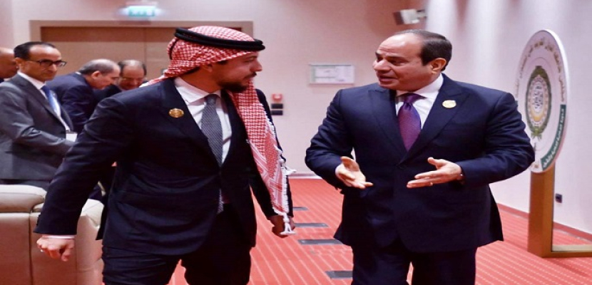 الرئيس السيسي يشيد بقوة العلاقات التاريخية وروابط الأخوة والمصير المشترك بين مصر والأردن