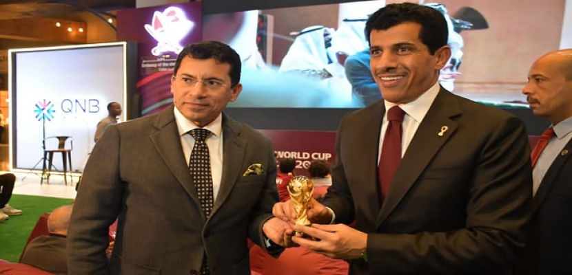 بالصور.. وزير الرياضة يشهد احتفالات سفارة قطر بانطلاق كأس العالم