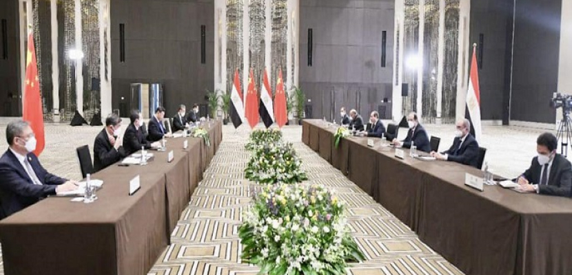بالفيديو والصور.. الرئيس السيسي يؤكد حرص مصر على تطوير التعاون المشترك مع الصين على مختلف الأصعدة