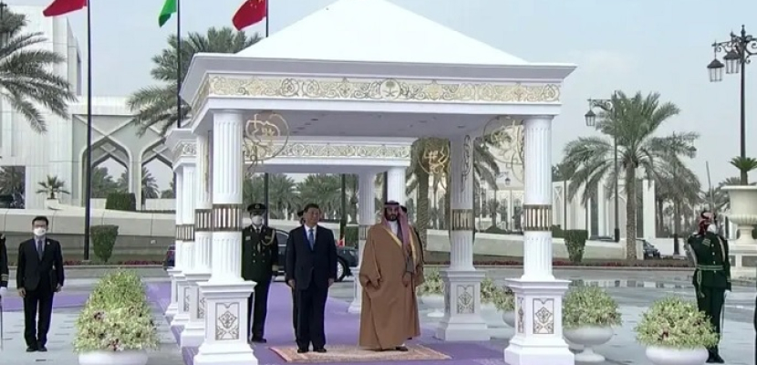 محمد بن سلمان يستقبل رئيس الصين بالديوان الملكي