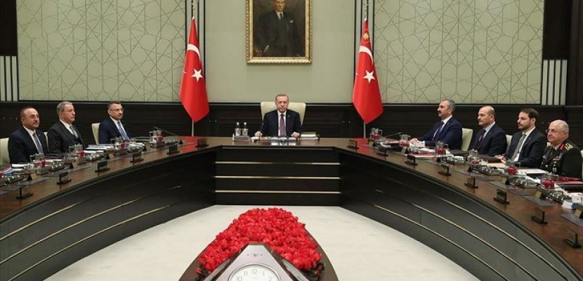أردوغان يبحث مع مجلس الأمن القومي بدء عملية برية في سوريا