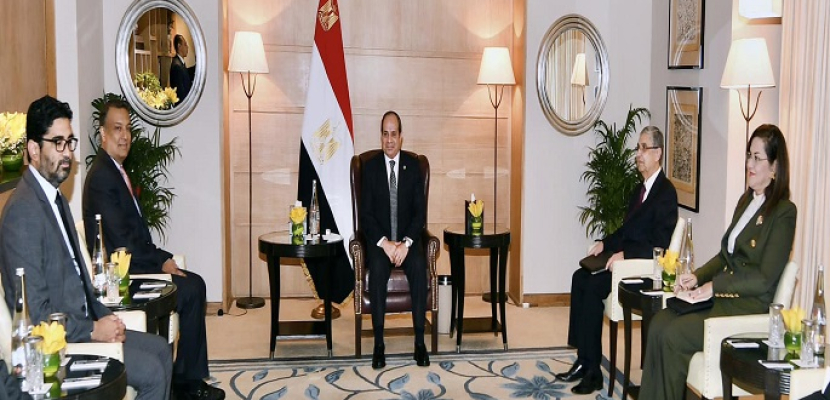 الرئيس السيسي يؤكد اهتمام مصر بالتعاون مع الجانب الهندي في مجال الطاقة الجديدة والمتجددة