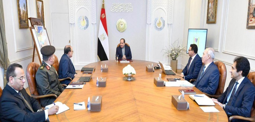 الرئيس السيسي يوجه بمواصلة جهود تنفيذ المخطط العام للتنمية الشاملة في شبه جزيرة سيناء